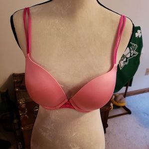 Victoria's Secret Padded Demi 38C salmon and pink